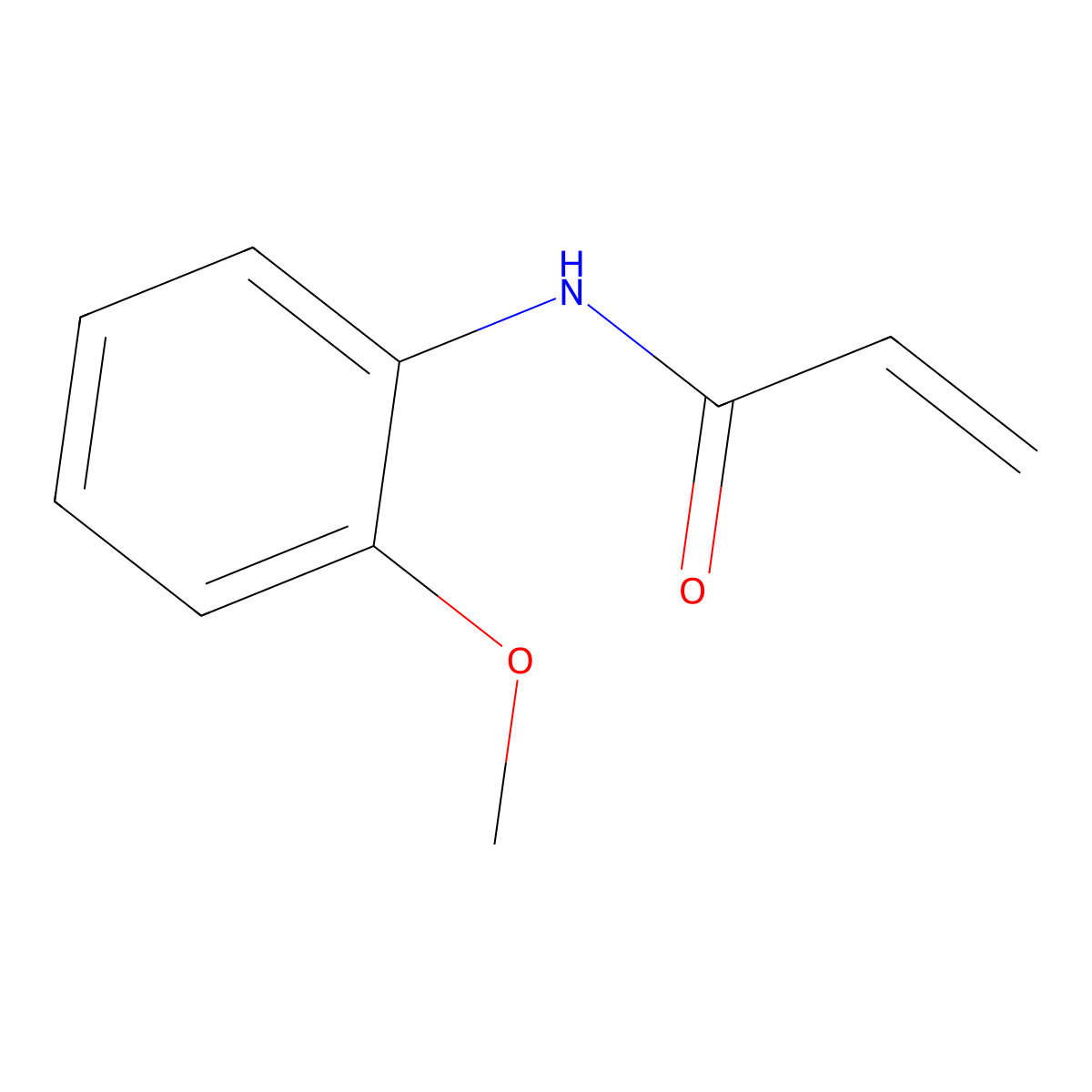 N-(2-methoxyphenyl)prop-2-enamide molecular structure, CAS 104774-80-3