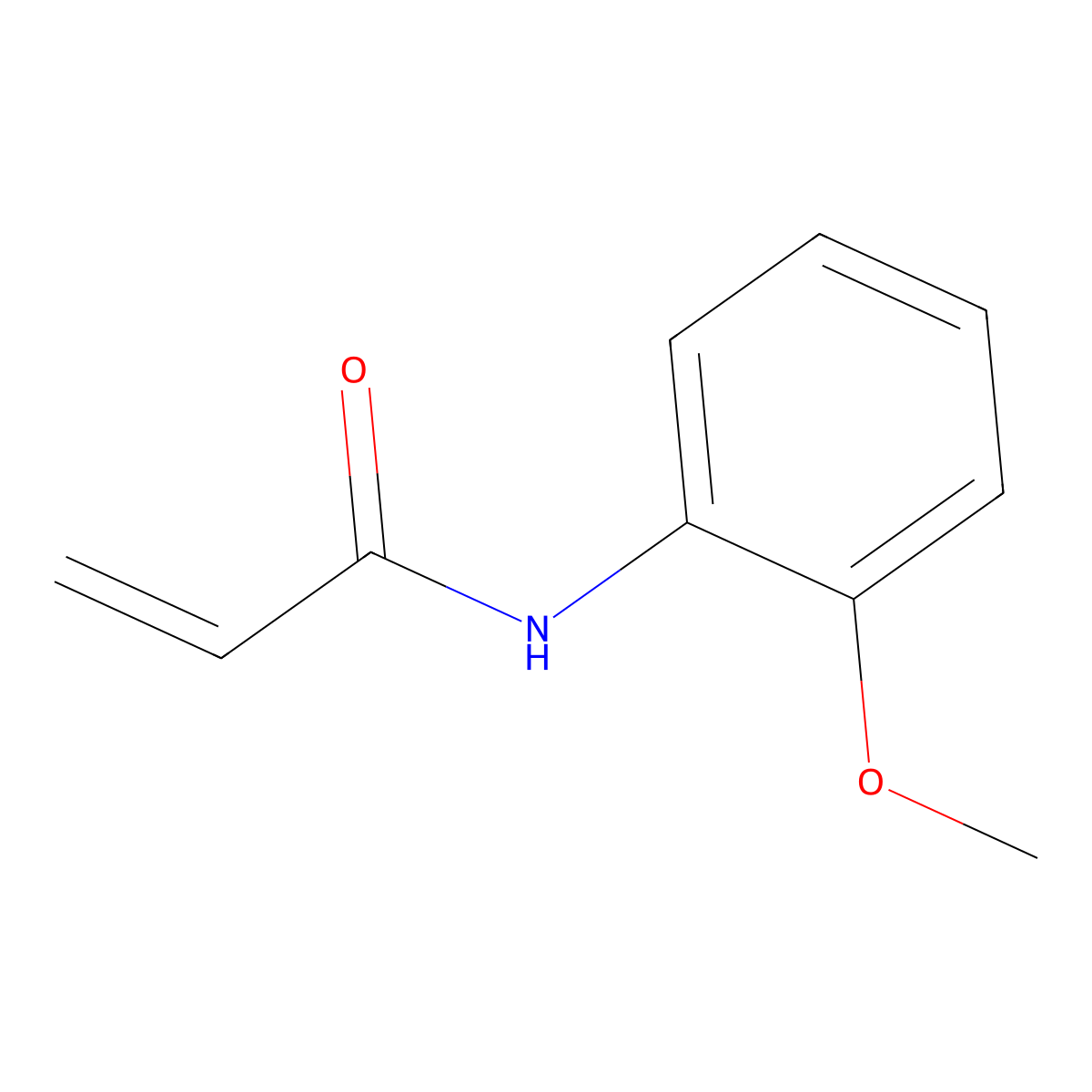 N-(2-methoxyphenyl)prop-2-enamide molecular structure, CAS 104774-80-3