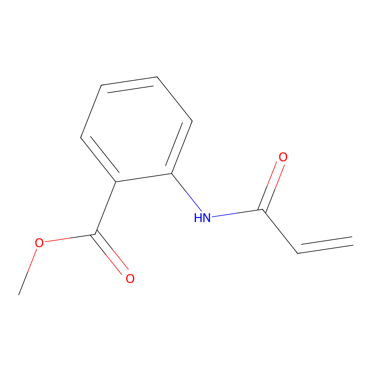 Methyl 2-(prop-2-enamido)benzoate molecular structure, CAS 104774-81-4