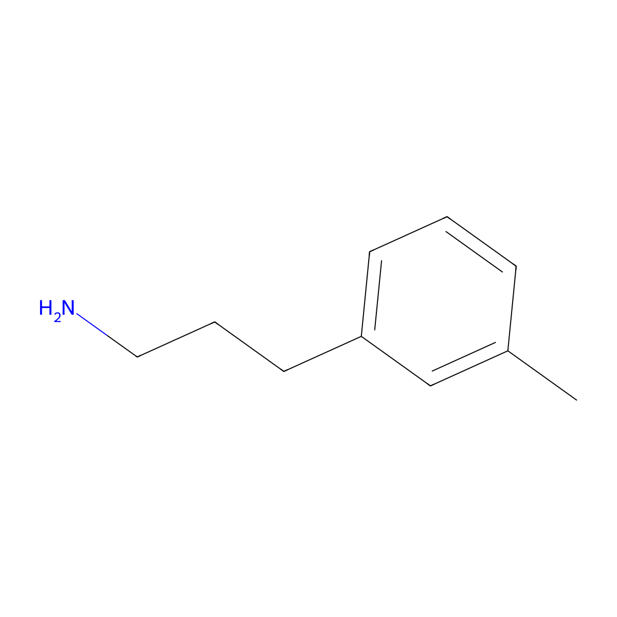 3-(3-Methylphenyl)propan-1-amine molecular structure, CAS 104774-85-8