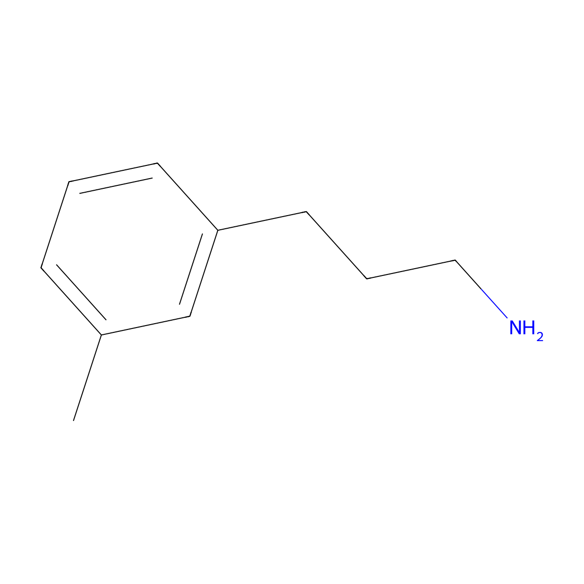 3-(3-Methylphenyl)propan-1-amine molecular structure, CAS 104774-85-8