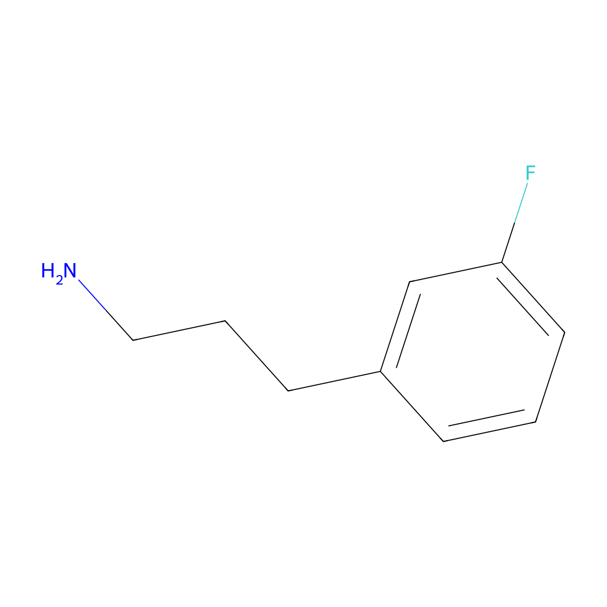 3-(3-Fluorophenyl)propan-1-amine molecular structure, CAS 104774-86-9