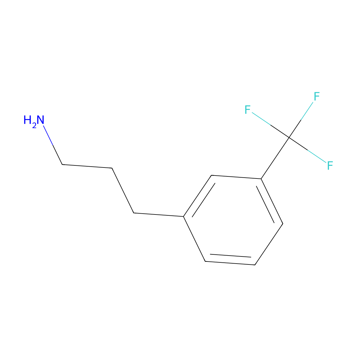 3-[3-(Trifluoromethyl)phenyl]propan-1-amine molecular structure, CAS 104774-87-0