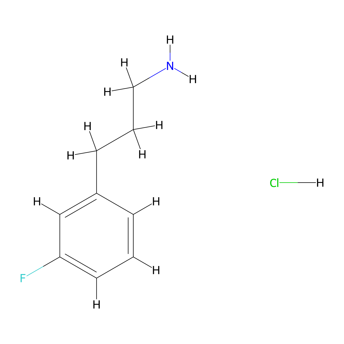 [3-(3-Fluorophenyl)propyl]amine hydrochloride molecular structure, CAS 104774-91-6
