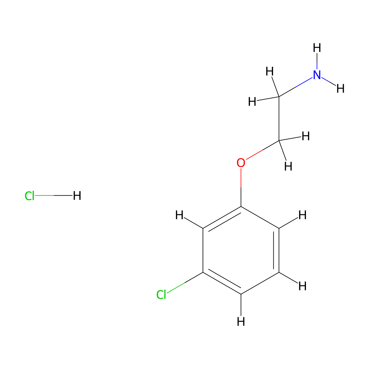 2-(3-Chlorophenoxy)ethan-1-amine hydrochloride molecular structure, CAS 104774-95-0
