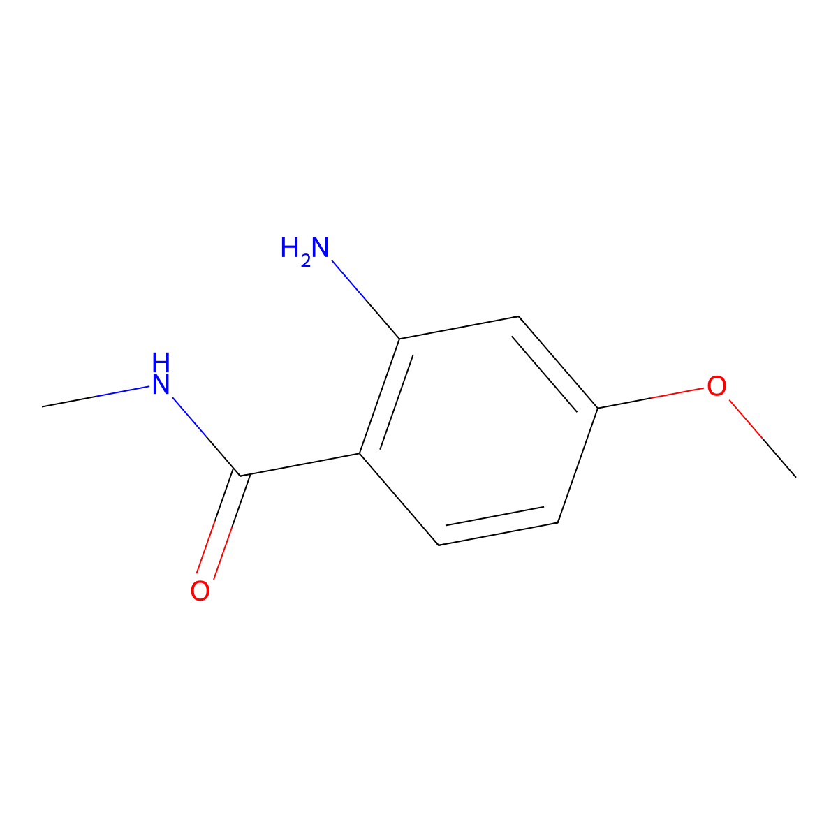 2-Amino-4-methoxy-n-methylbenzamide molecular structure, CAS 104775-67-9