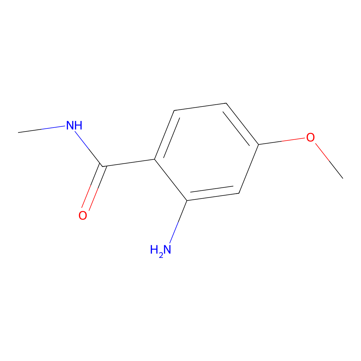 2-Amino-4-methoxy-n-methylbenzamide molecular structure, CAS 104775-67-9