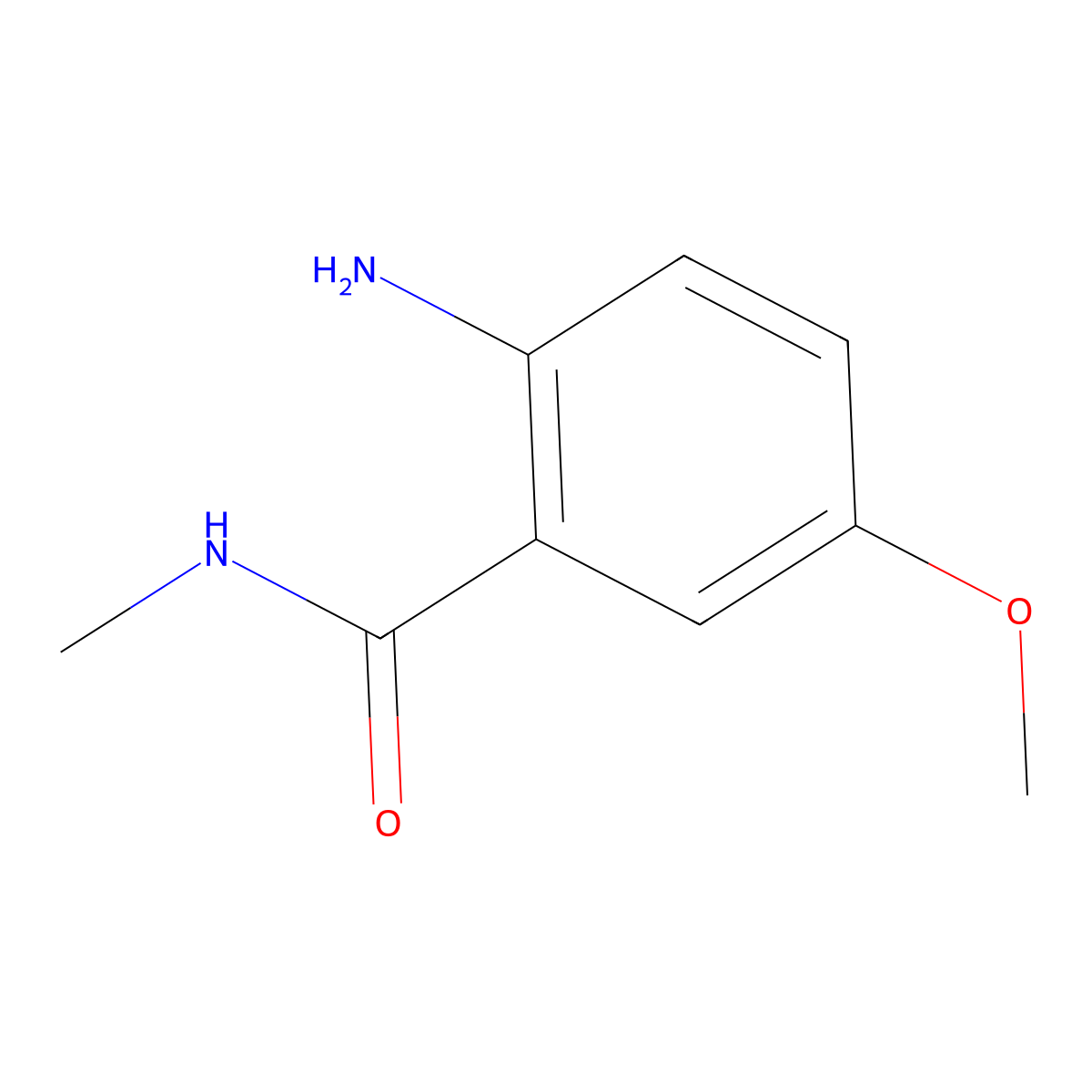 2-amino-5-methoxy-N-methylbenzamide molecular structure, CAS 104775-68-0