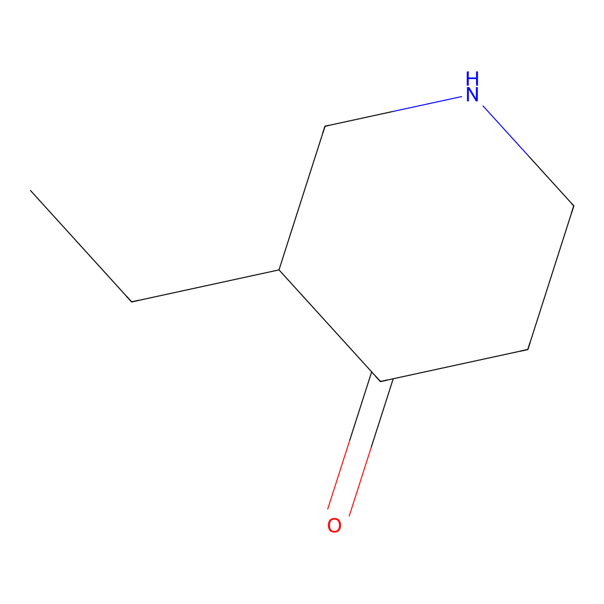 3-Ethylpiperidin-4-one molecular structure, CAS 104777-74-4