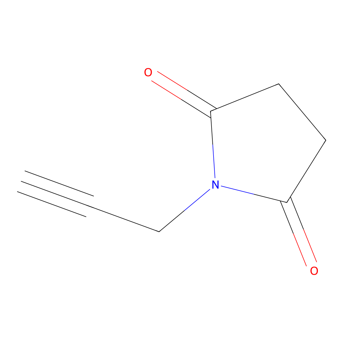 1-(Prop-2-yn-1-yl)pyrrolidine-2,5-dione molecular structure, CAS 10478-33-8