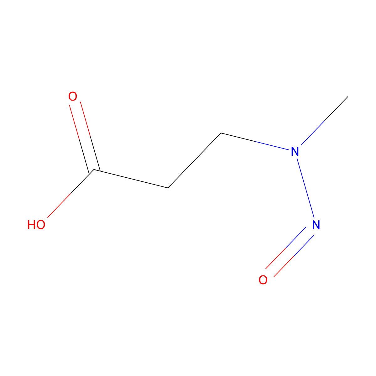 3-(Methylnitrosoamino)propanoic acid molecular structure, CAS 10478-42-9