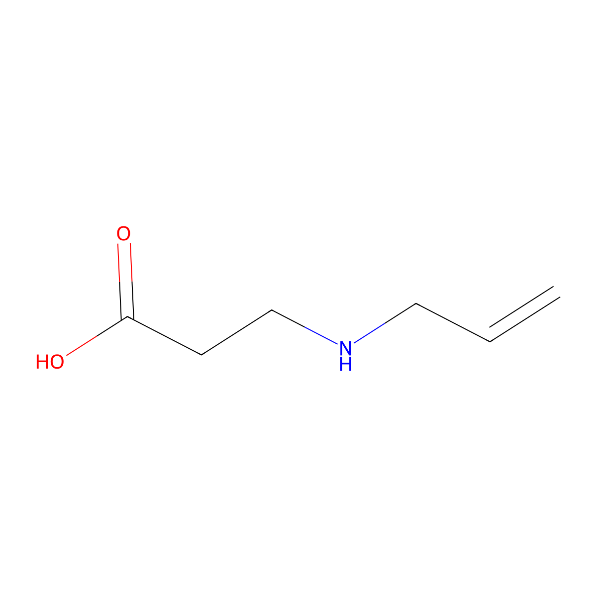 3-[(Prop-2-en-1-yl)amino]propanoic acid molecular structure, CAS 10478-52-1