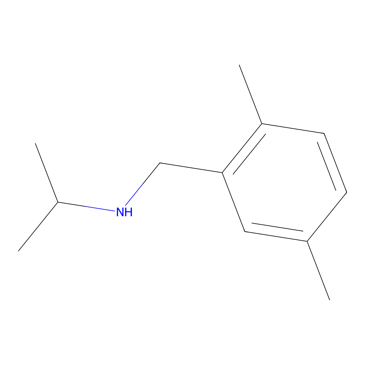 [(2,5-Dimethylphenyl)methyl](propan-2-yl)amine molecular structure, CAS 1047816-29-4