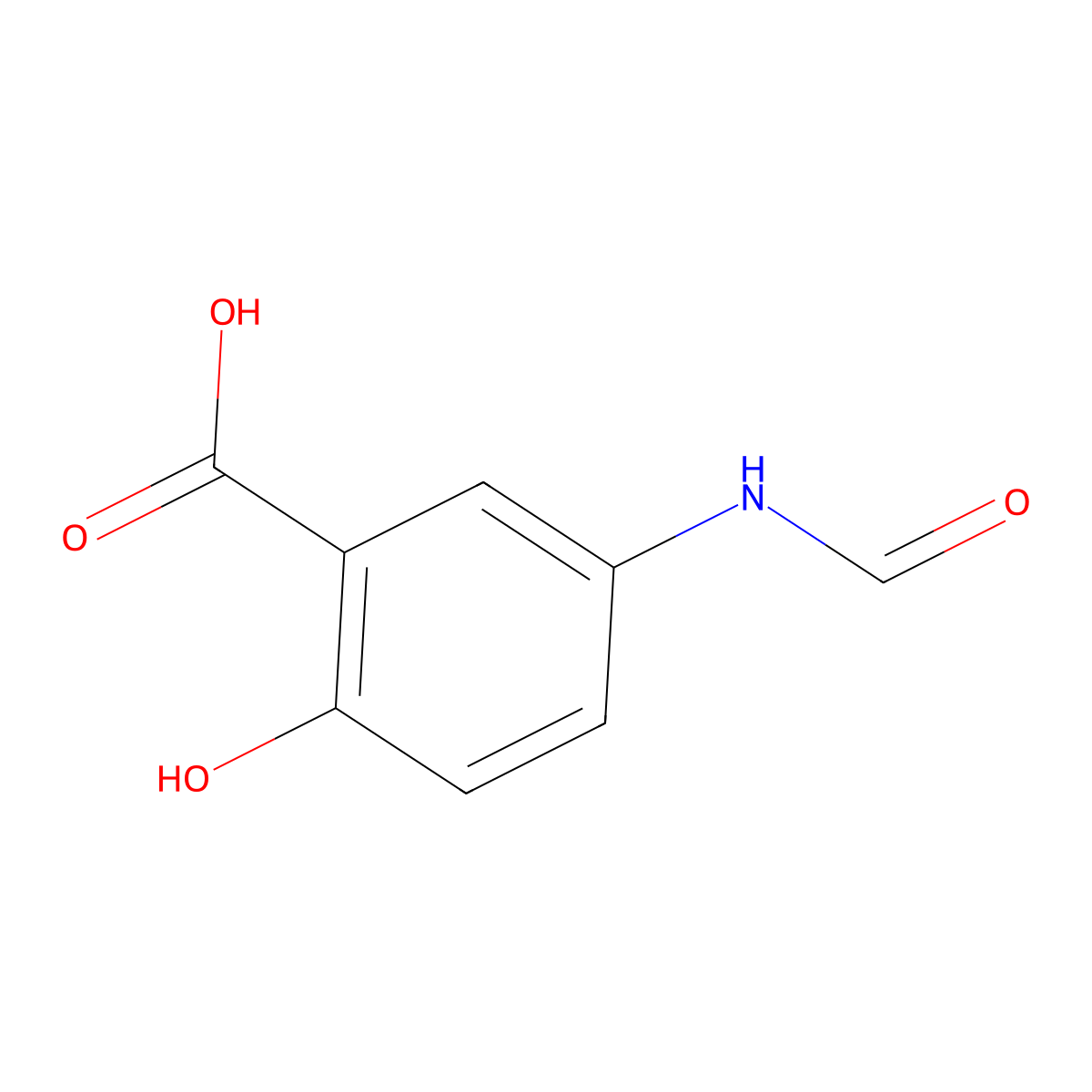 N-formamidosalicylic acid molecular structure, CAS 104786-99-4