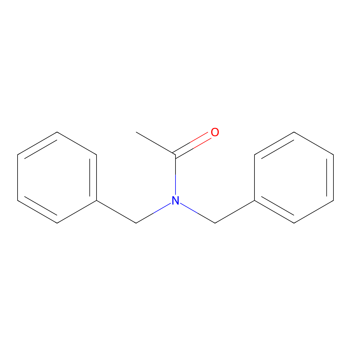 Acetamide, N,N-bis(phenylmethyl)- molecular structure, CAS 10479-30-8