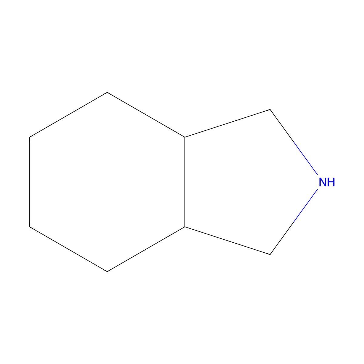 trans-Octahydro-1H-isoindole molecular structure, CAS 10479-63-7