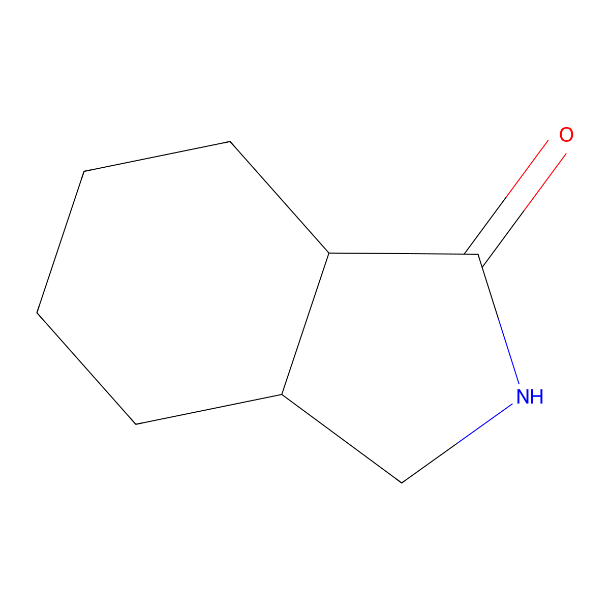 Octahydro-1h-isoindol-1-one molecular structure, CAS 10479-68-2