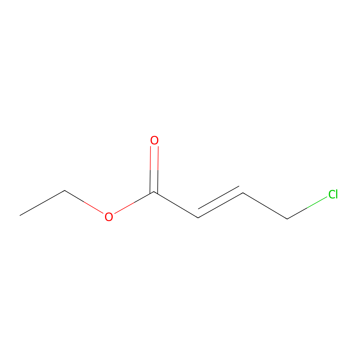 Ethyl 4-chlorocrotonate molecular structure, CAS 10479-85-3