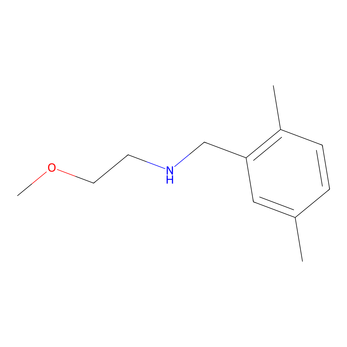 [(2,5-Dimethylphenyl)methyl](2-methoxyethyl)amine molecular structure, CAS 1047940-95-3