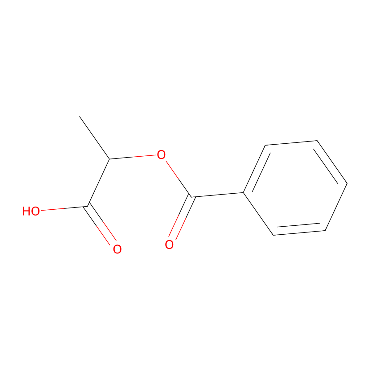 (R)-2-(Benzoyloxy)propanoic acid molecular structure, CAS 1047975-10-9