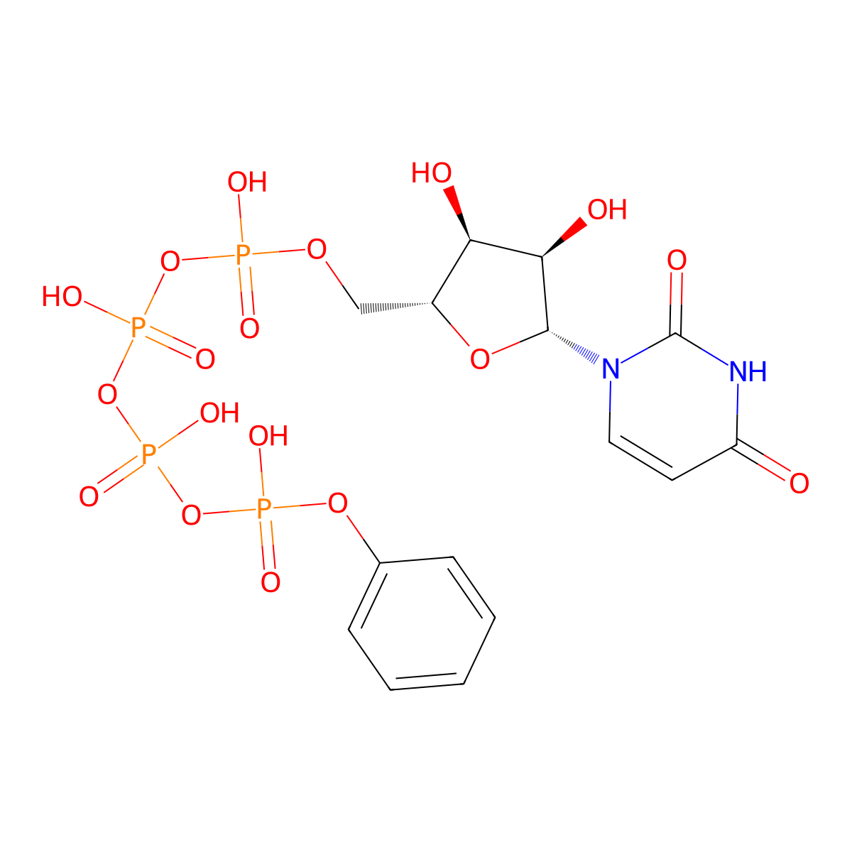 MRS 2768 tetrasodium salt molecular structure, CAS 1047980-83-5