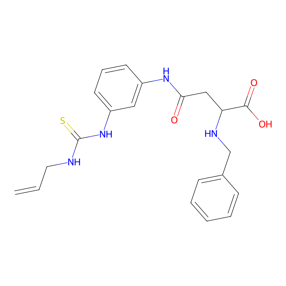 4-((3-(3-Allylthioureido)phenyl)amino)-2-(benzylamino)-4-oxobutanoic acid molecular structure, CAS 1047981-20-3