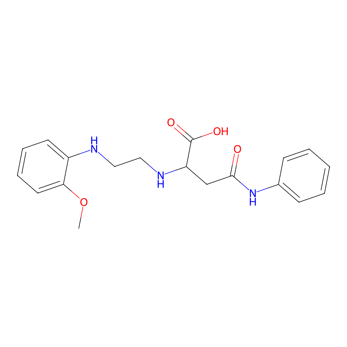 2-((2-((2-Methoxyphenyl)amino)ethyl)amino)-4-oxo-4-(phenylamino)butanoic acid molecular structure, CAS 1047981-88-3