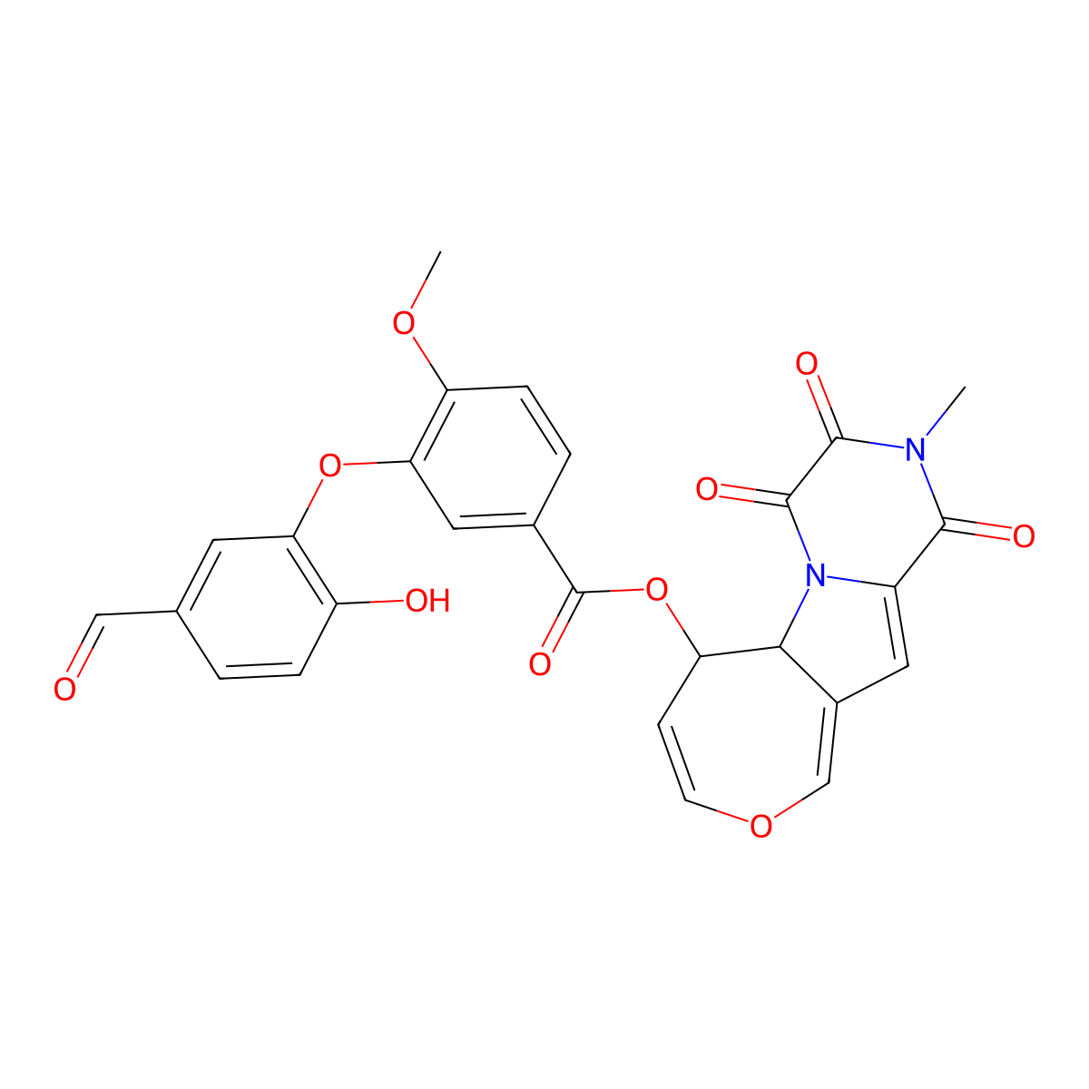 Dethiosecoemestrin molecular structure, CAS 104799-51-1