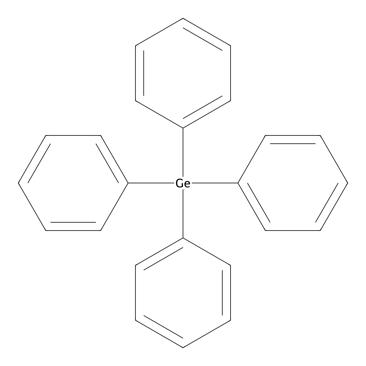 Tetraphenylgermane molecular structure, CAS 1048-05-1