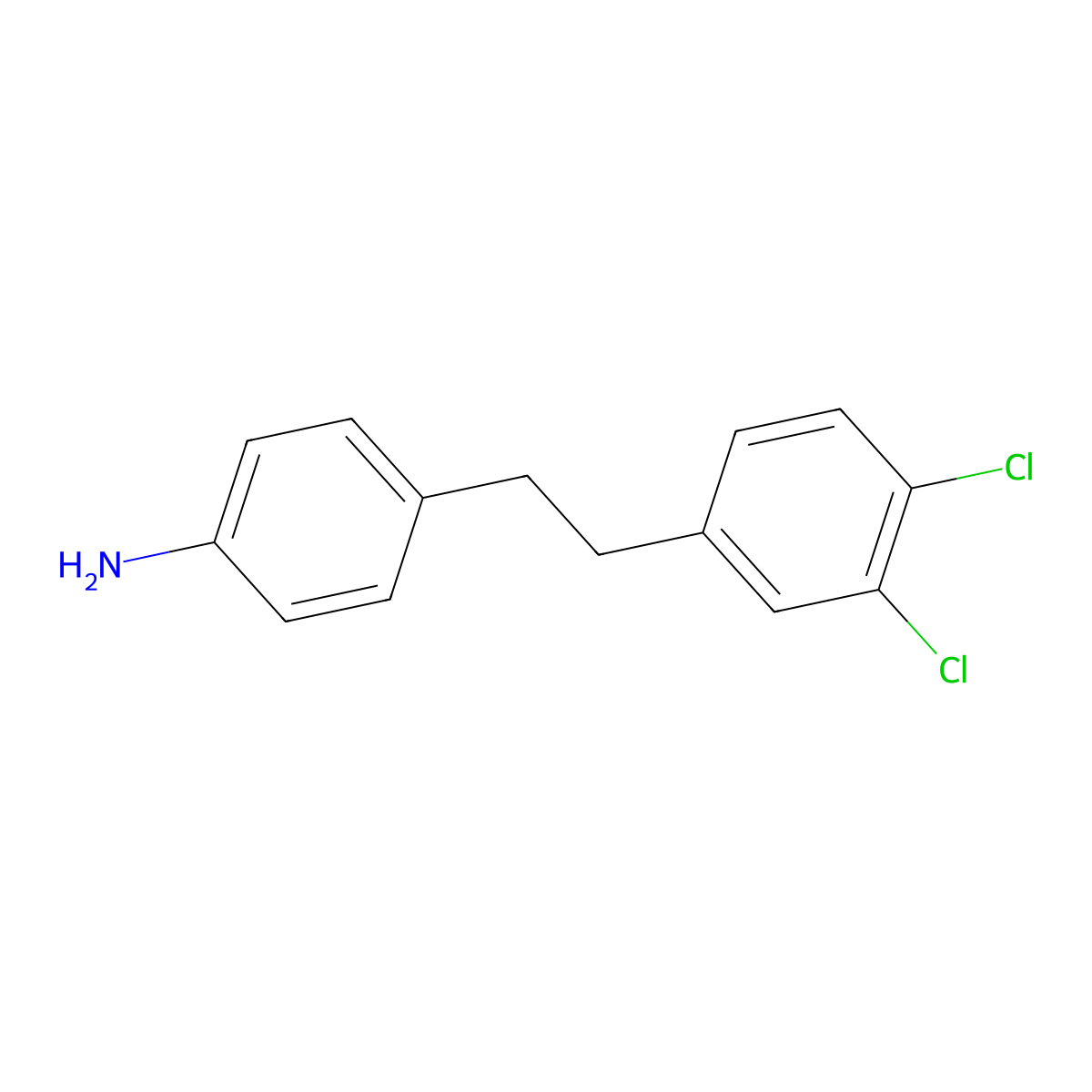 4-(3,4-Dichlorophenethyl)aniline molecular structure, CAS 104800-02-4