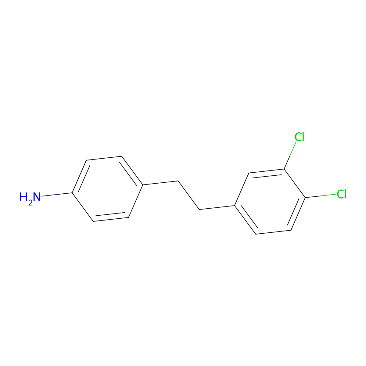 4-(3,4-Dichlorophenethyl)aniline molecular structure, CAS 104800-02-4
