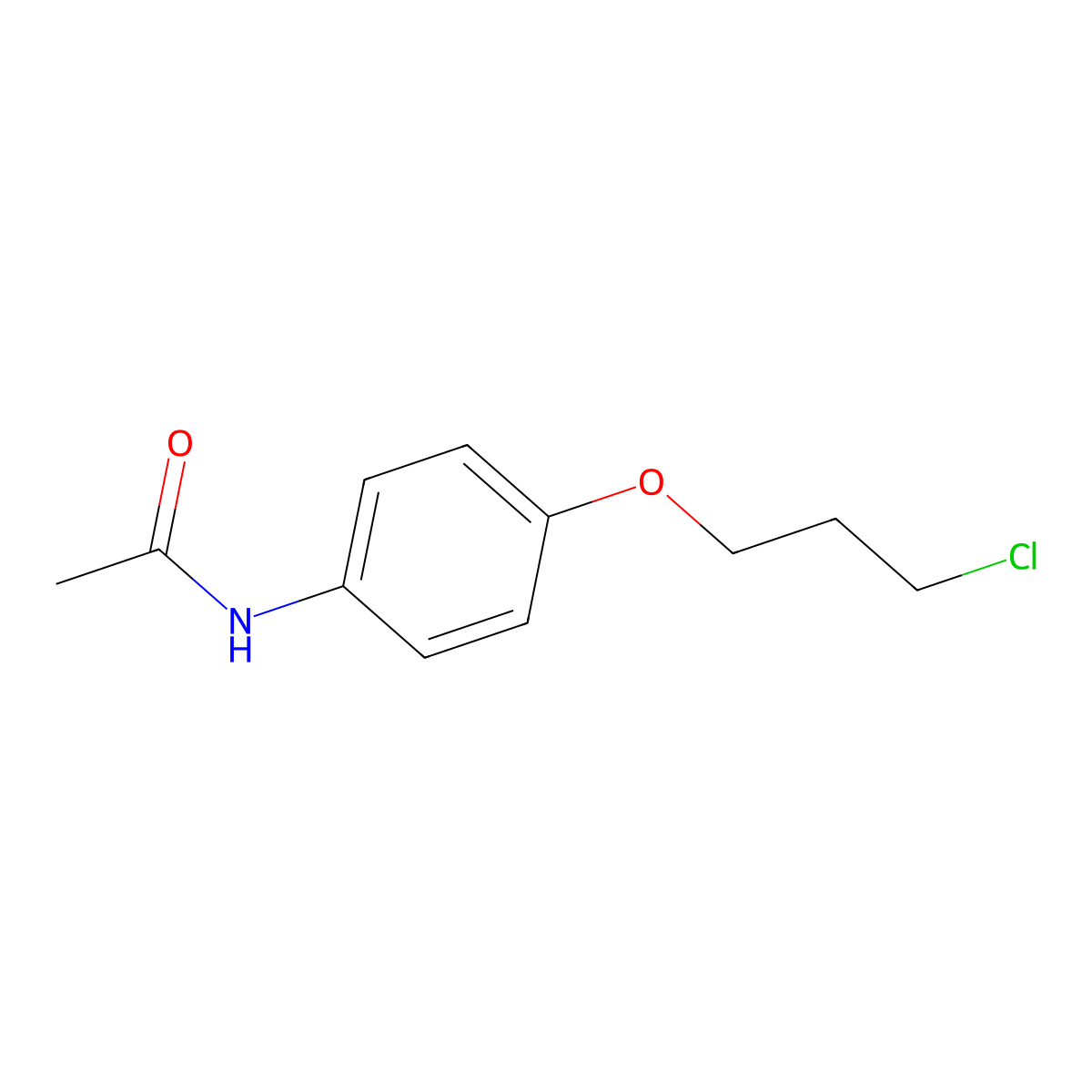 N-[4-(3-chloropropoxy)phenyl]acetamide molecular structure, CAS 104800-03-5