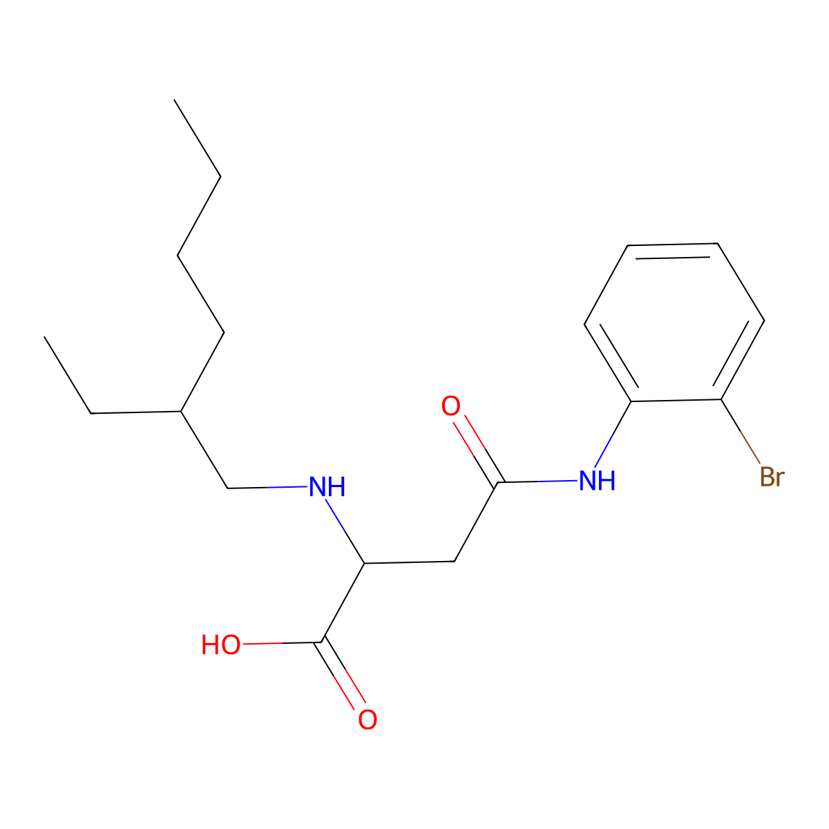 4-((2-Bromophenyl)amino)-2-((2-ethylhexyl)amino)-4-oxobutanoic acid molecular structure, CAS 1048001-65-5
