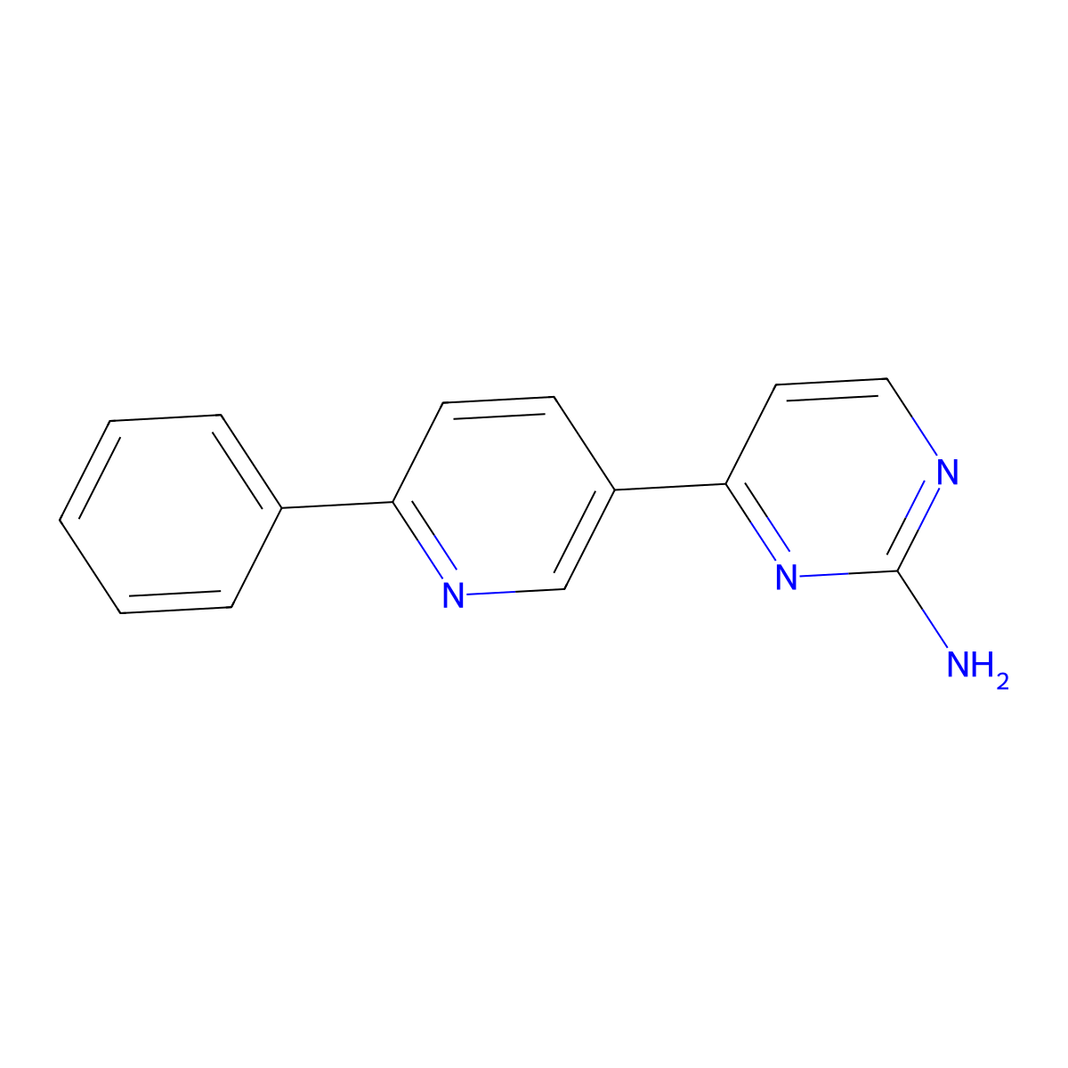 4-(6-Phenylpyridin-3-YL)pyrimidin-2-amine molecular structure, CAS 1048004-08-5