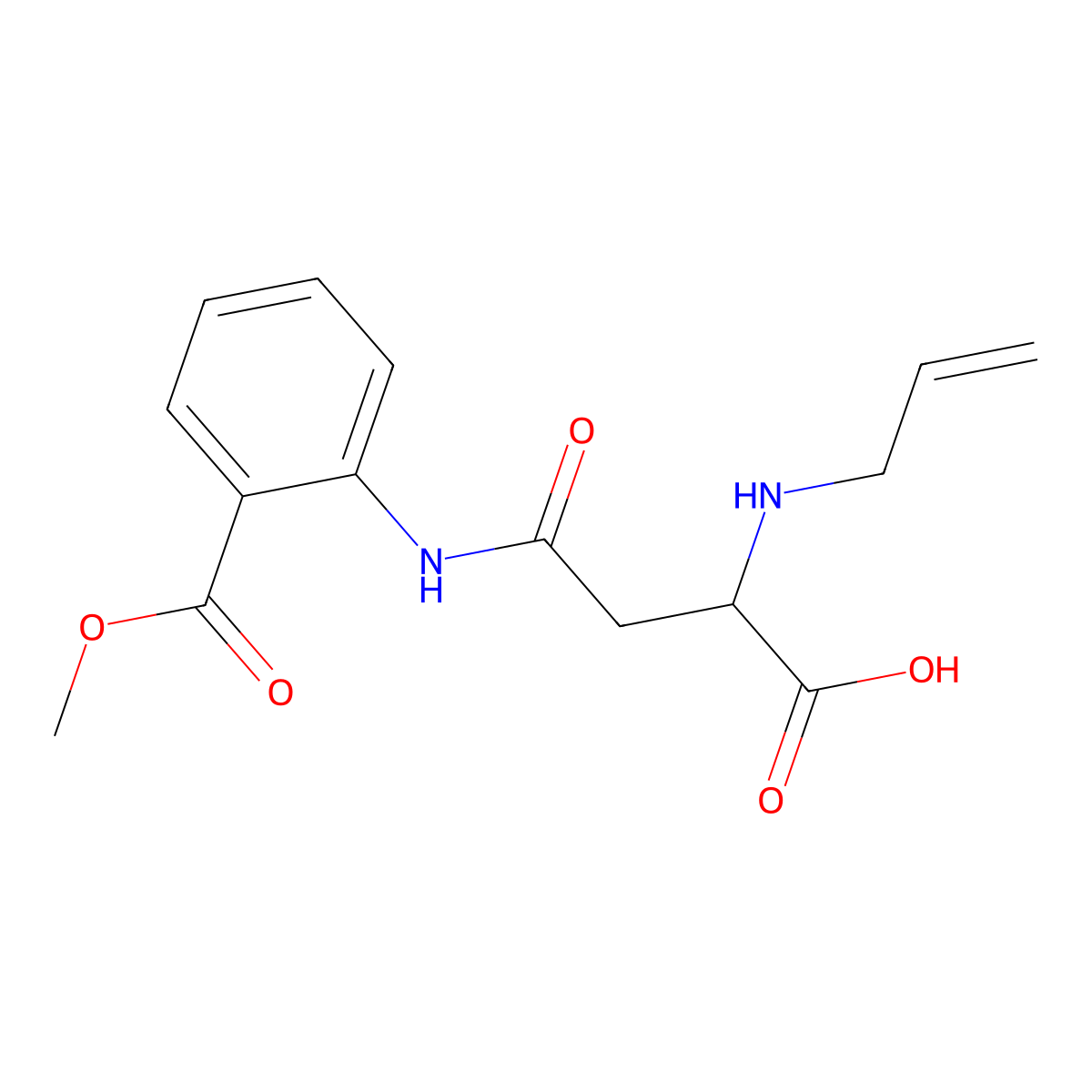 2-(Allylamino)-4-((2-(methoxycarbonyl)phenyl)amino)-4-oxobutanoic acid molecular structure, CAS 1048004-53-0