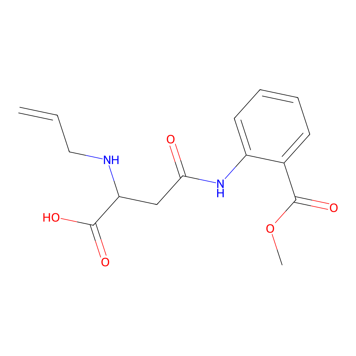 2-(Allylamino)-4-((2-(methoxycarbonyl)phenyl)amino)-4-oxobutanoic acid molecular structure, CAS 1048004-53-0