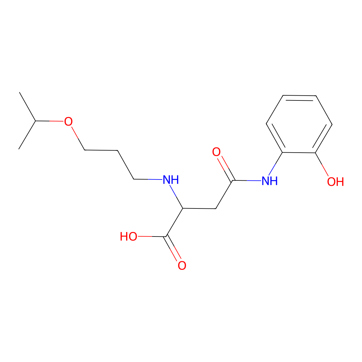 4-((2-Hydroxyphenyl)amino)-2-((3-isopropoxypropyl)amino)-4-oxobutanoic acid molecular structure, CAS 1048004-54-1