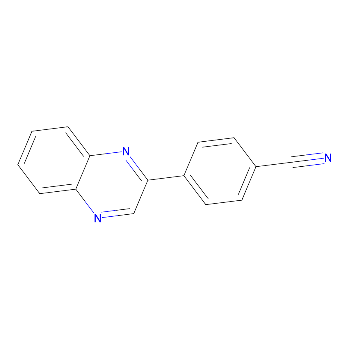 4-(Quinoxalin-2-yl)benzonitrile molecular structure, CAS 1048007-25-5