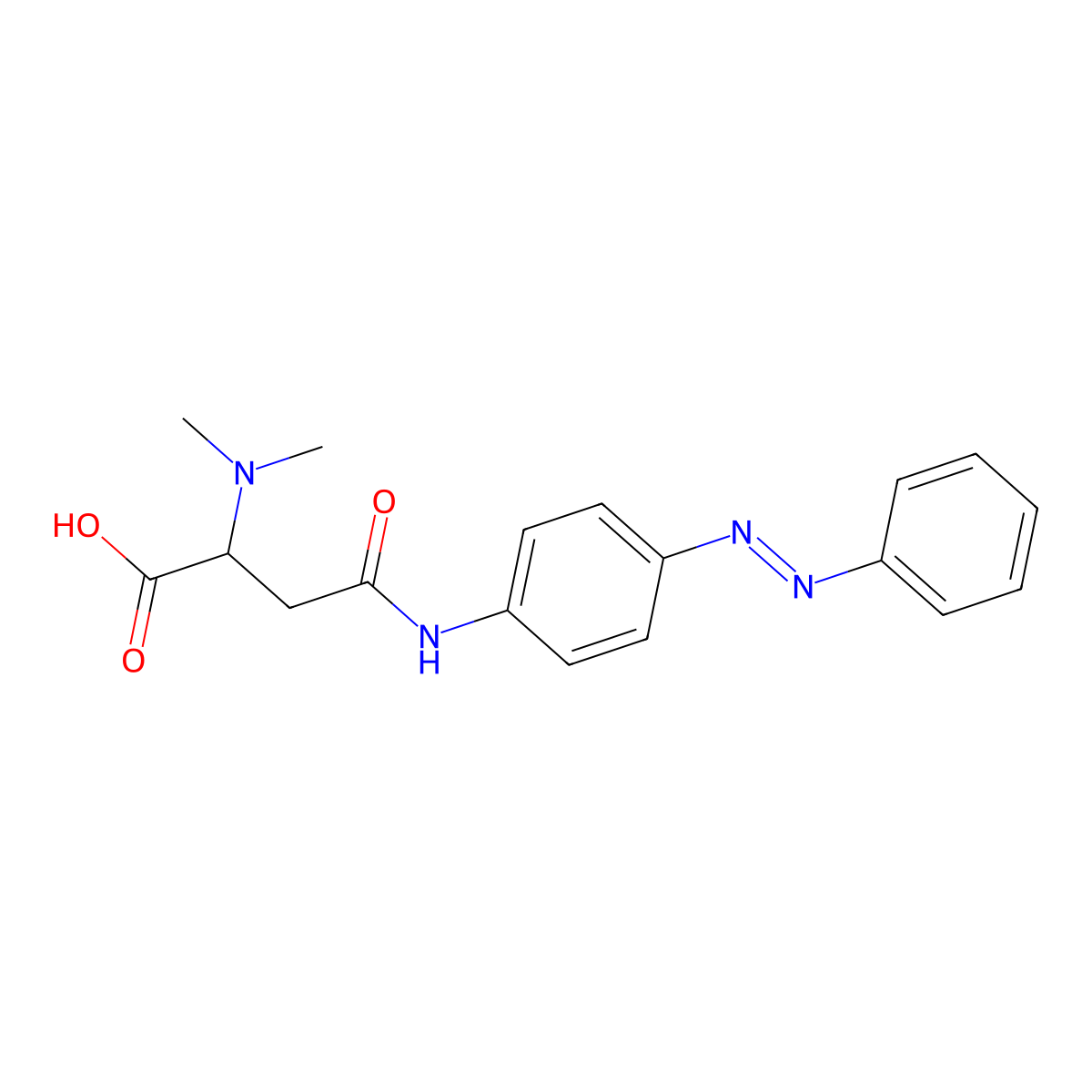 (Z)-2-(dimethylamino)-4-oxo-4-((4-(phenyldiazenyl)phenyl)amino)butanoic acid molecular structure, CAS 1048016-21-2