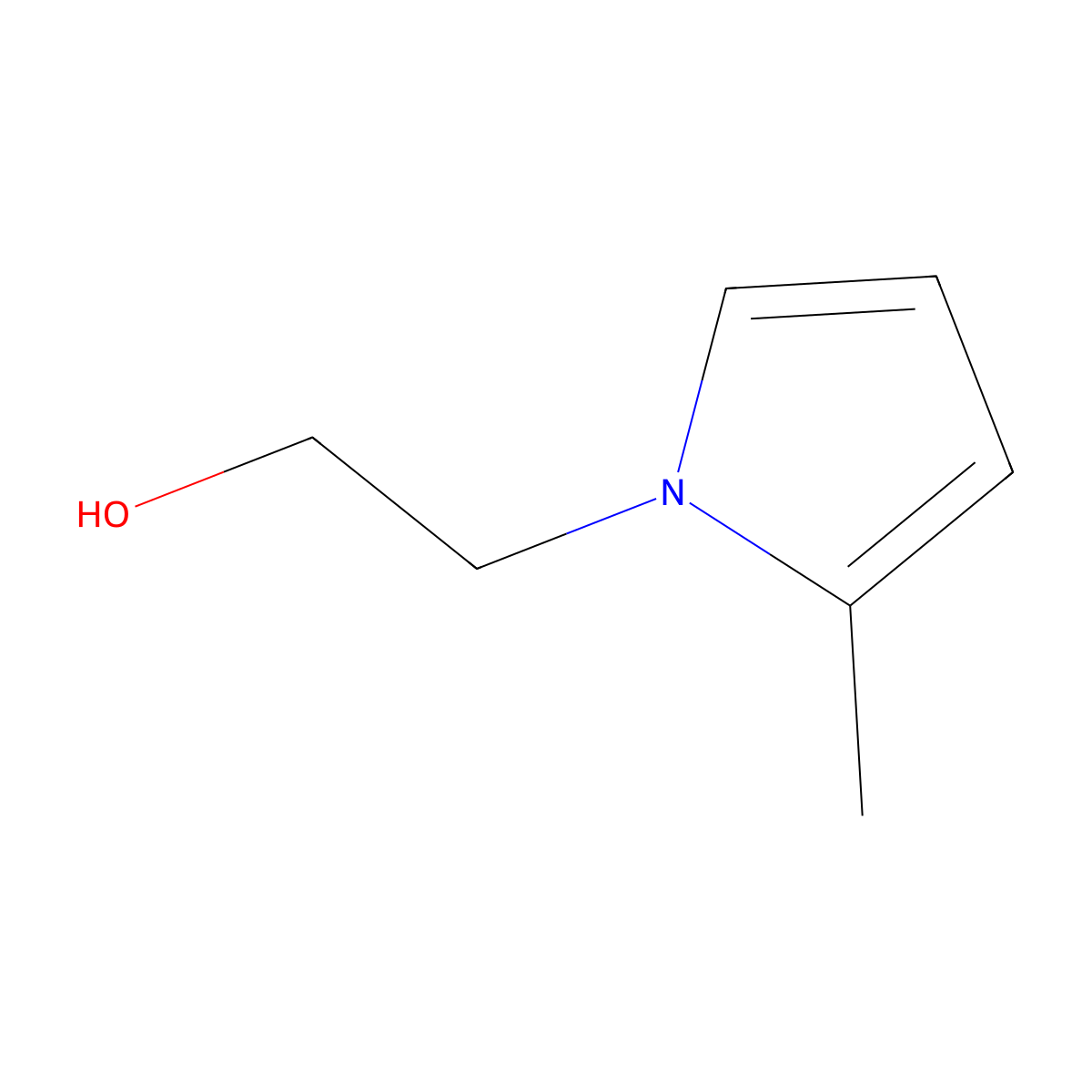 2-(2-Methylpyrrol-1-yl)ethanol molecular structure, CAS 104803-80-7
