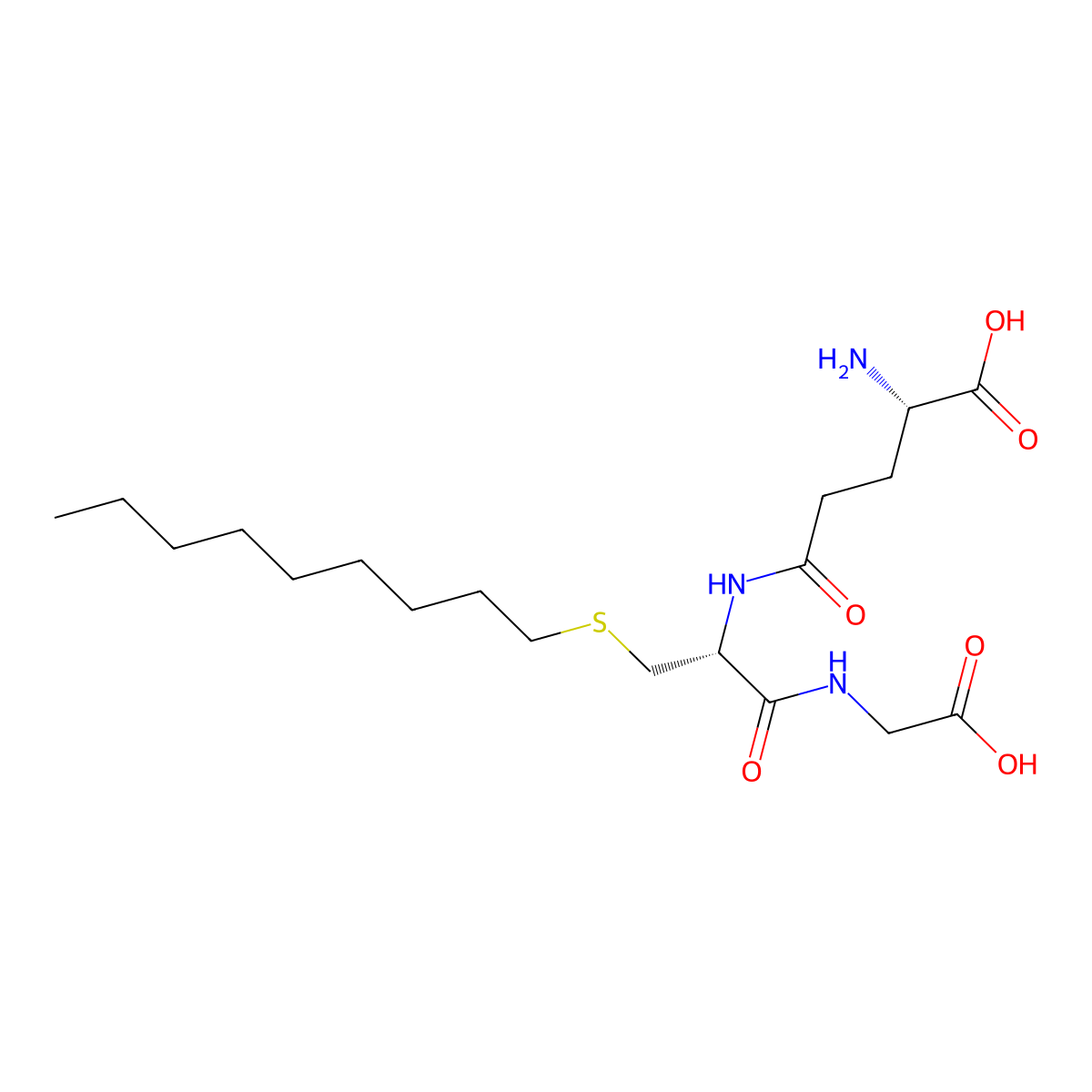 L-Gamma-Glutamyl-S-Nonyl-L-Cysteinylglycine molecular structure, CAS 104809-31-6