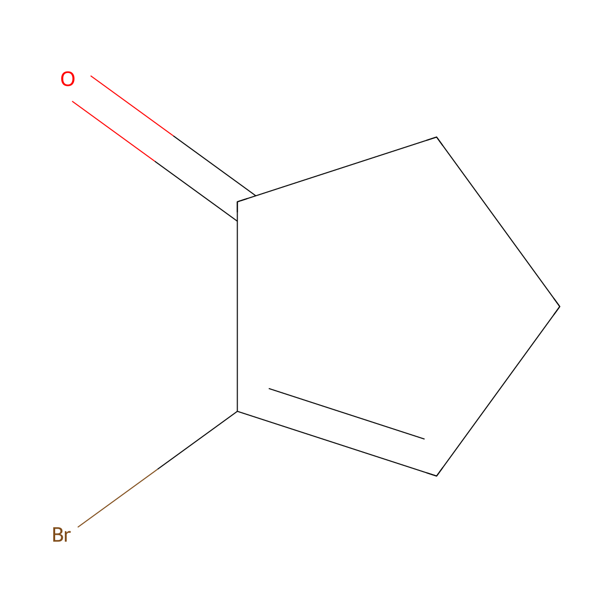 2-Cyclopenten-1-one, 2-bromo- molecular structure, CAS 10481-34-2
