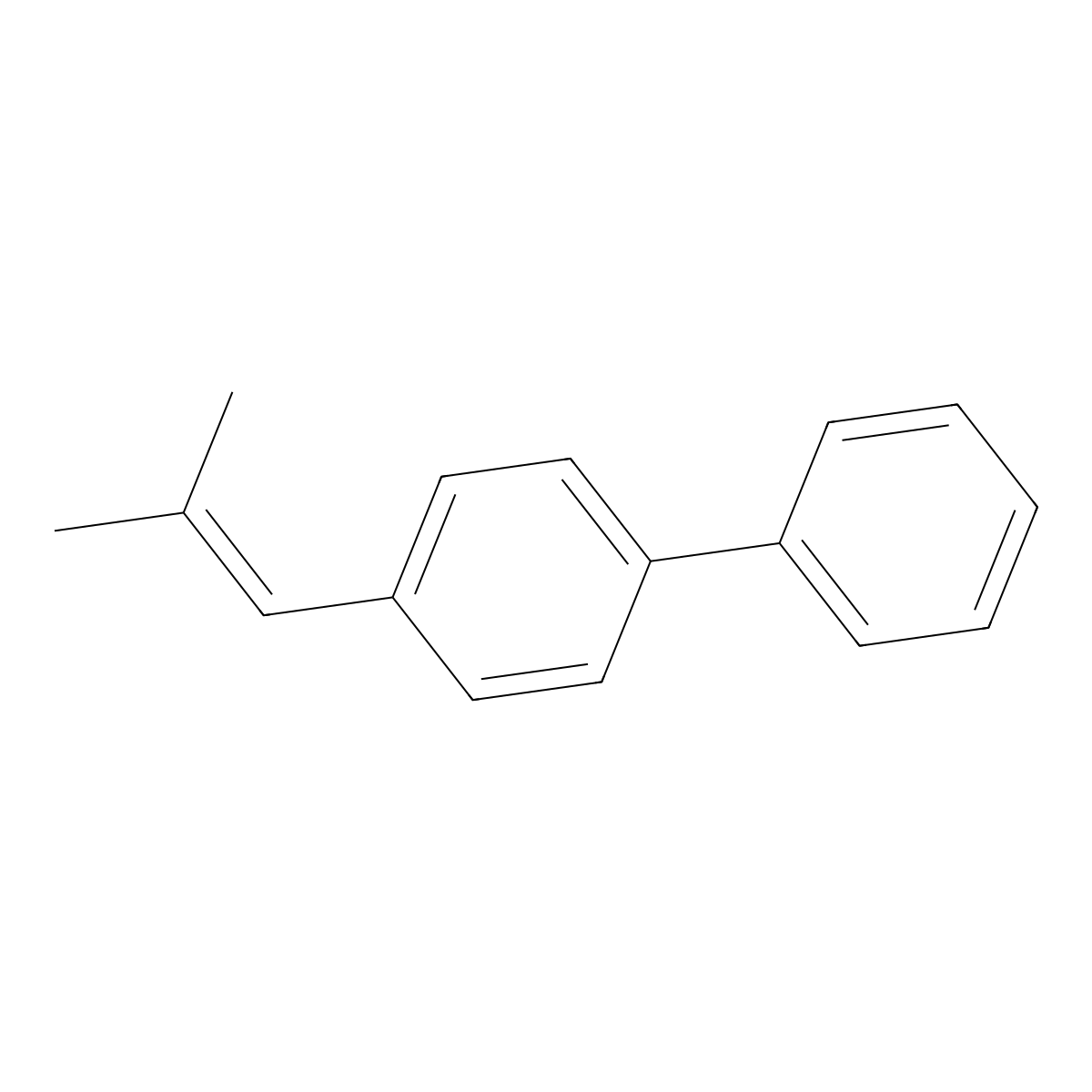 4-(2-Methyl-1-propen-1-yl)-1,1'-biphenyl molecular structure, CAS 10481-82-0