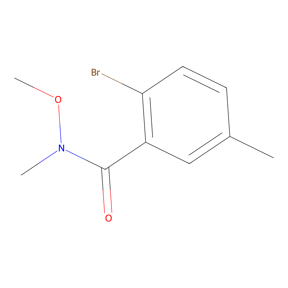 2-Bromo-N-methoxy-N,5-dimethylbenzamide molecular structure, CAS 1048108-06-0
