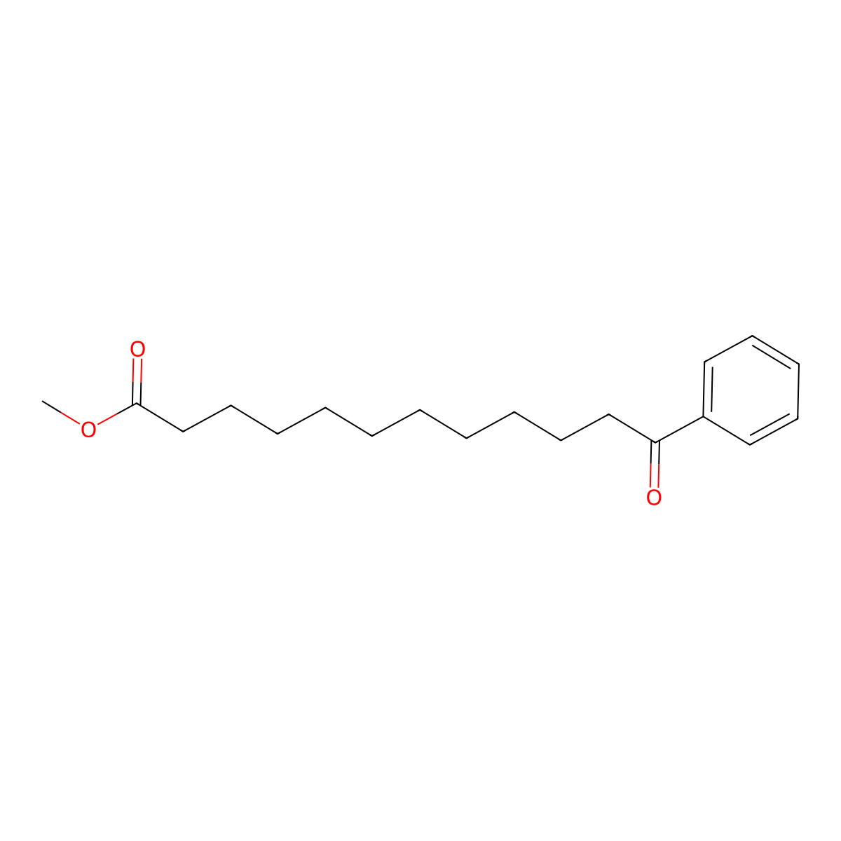 Methyl 12-oxo-12-phenyldodecanoate molecular structure, CAS 104828-35-5