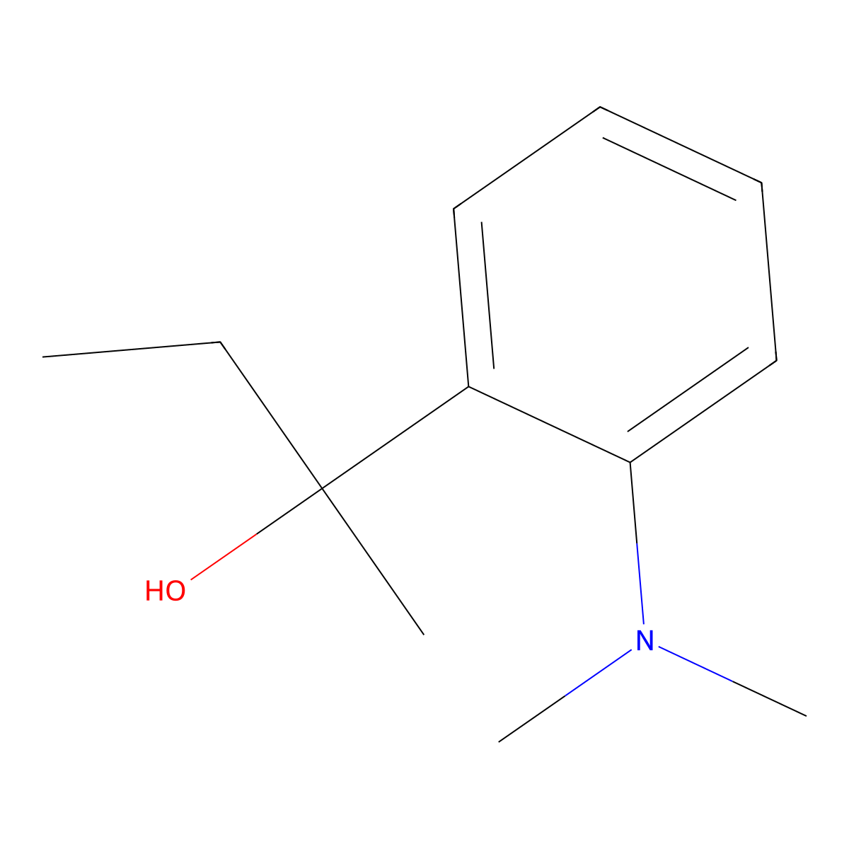 2-[2-(Dimethylamino)phenyl]-2-butanol molecular structure, CAS 10483-00-8