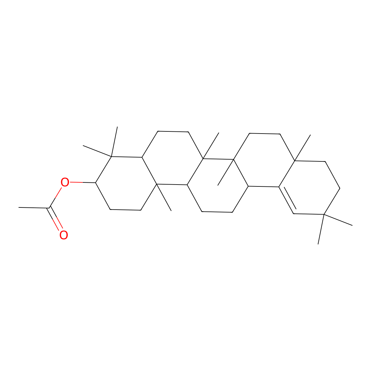 Germanicol acetate molecular structure, CAS 10483-91-7