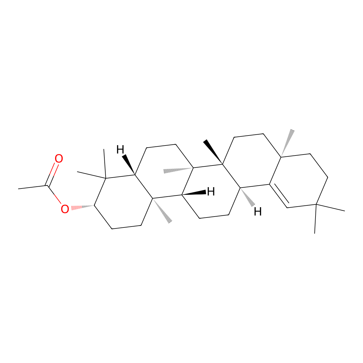Germanicol acetate molecular structure, CAS 10483-91-7