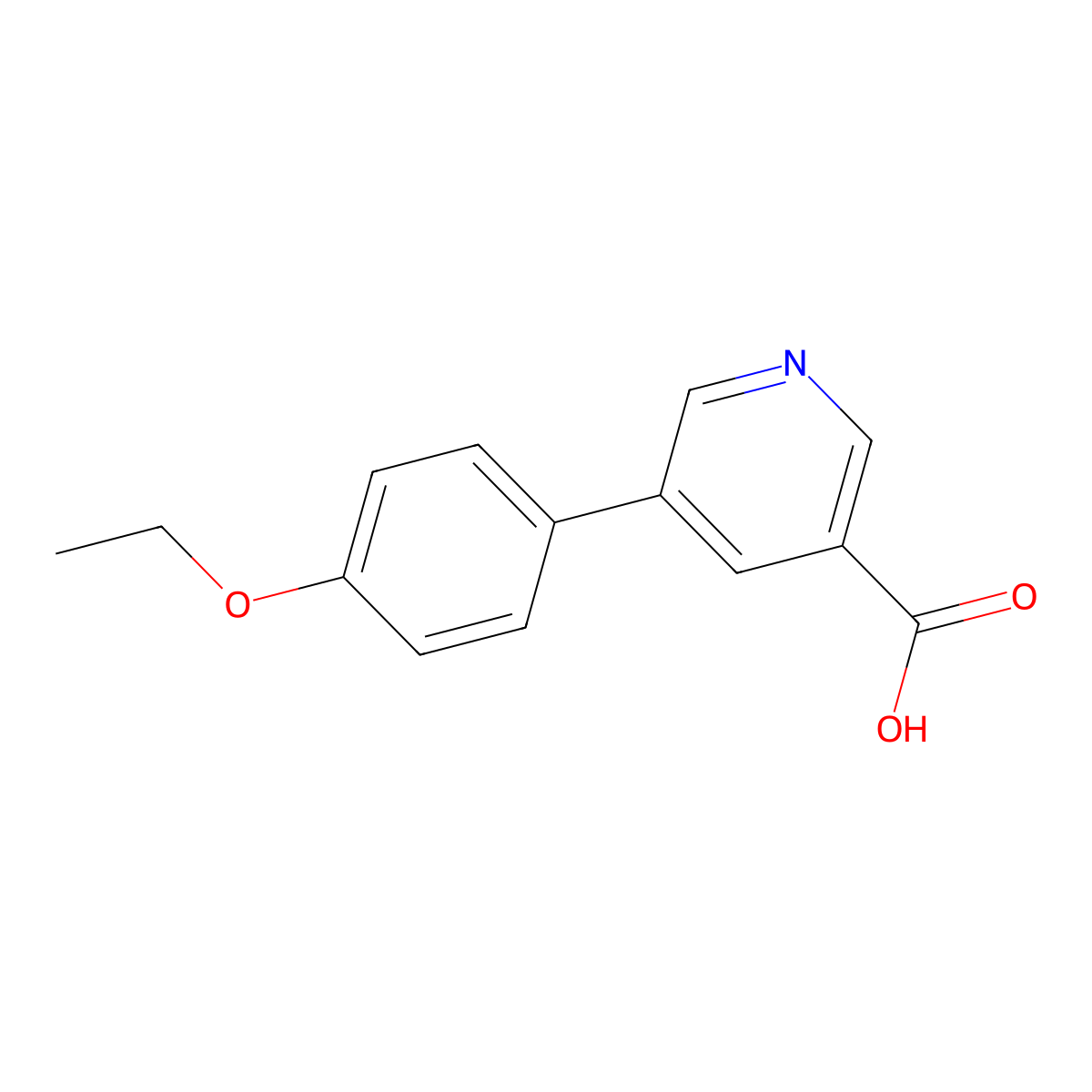 5-(4-Ethoxyphenyl)nicotinic acid molecular structure, CAS 1048307-98-7