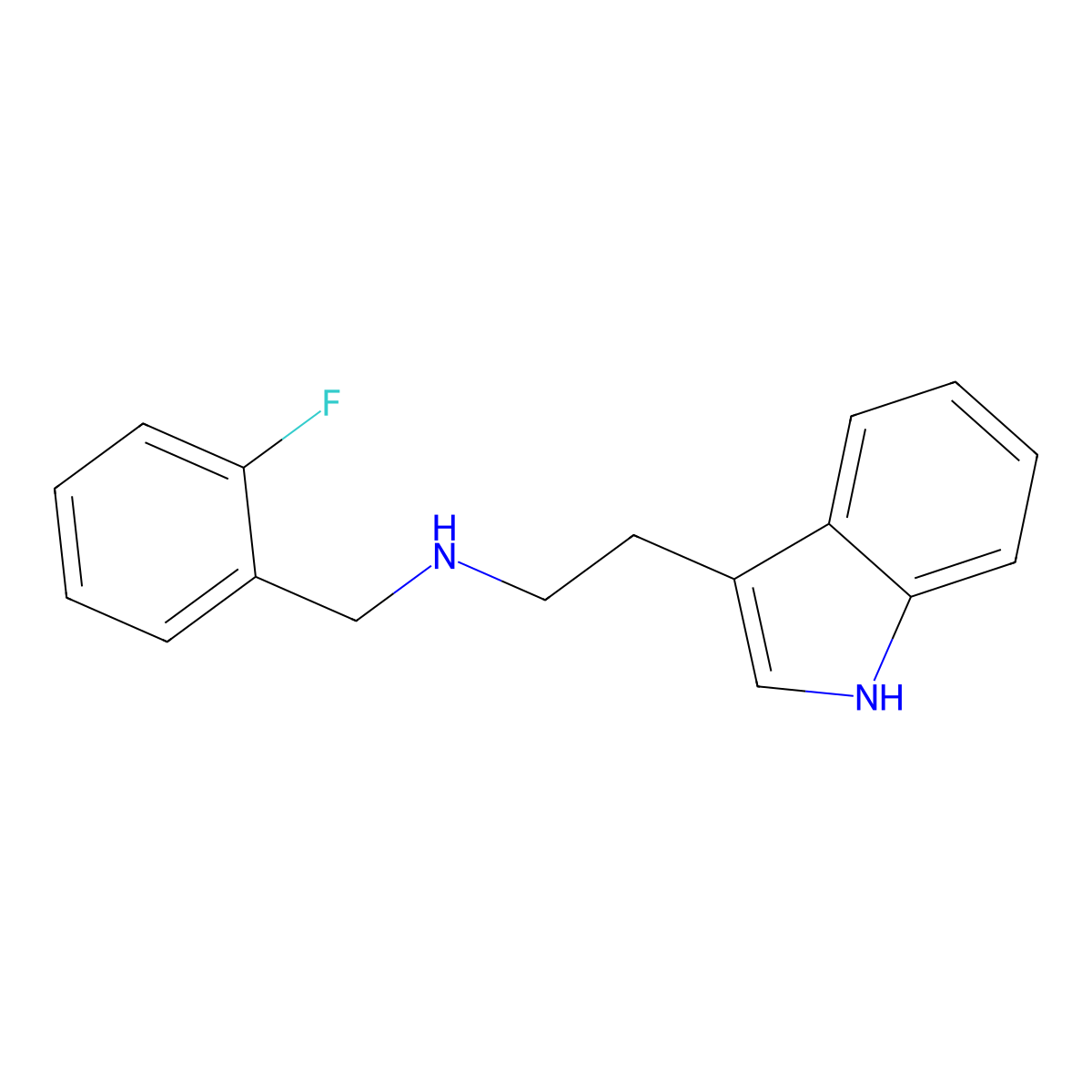 N-(2-fluorobenzyl)-2-(1H-indol-3-yl)ethanamine molecular structure, CAS 1048328-18-2